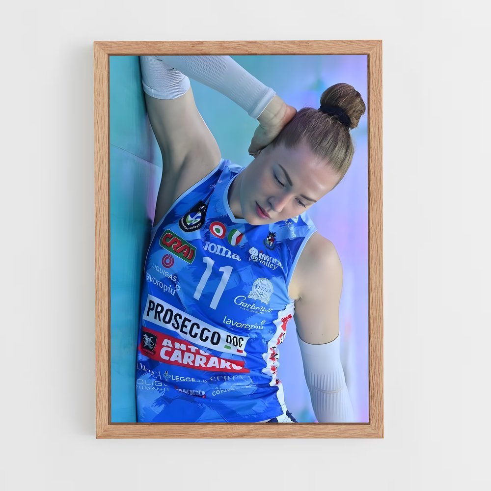 Poster Isabelle haak émotionnel – affiche Volleyball (vue 4)